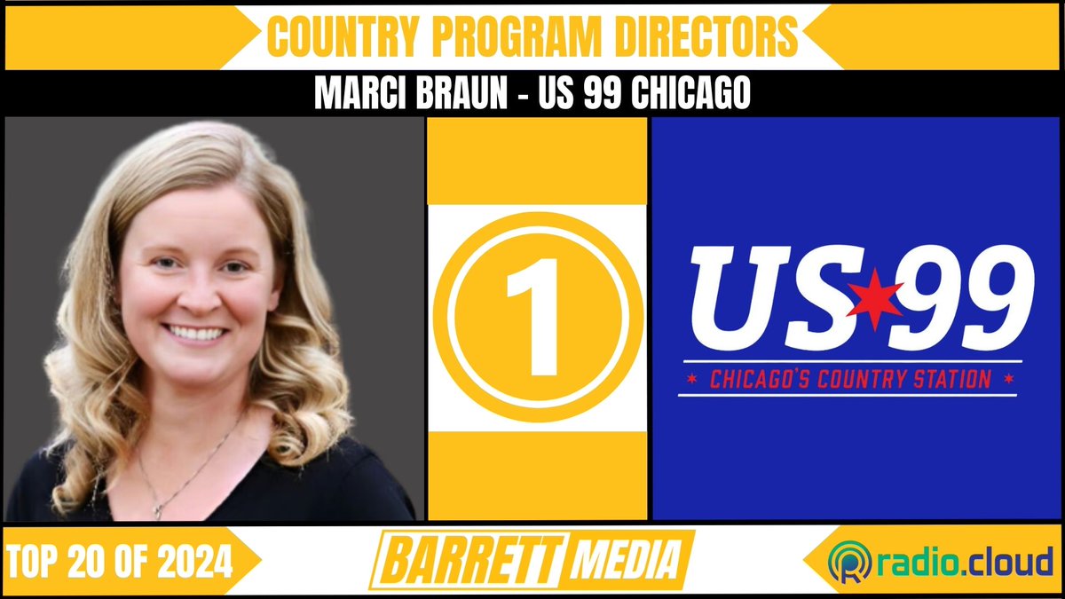 .<a href="/bobbybonesshow/">Bobby Bones Show</a> and <a href="/mbld77/">Marci Braun</a> were voted the #1 Country radio shows and program directors of 2024 in Barrett Media's Top 20 series presented by <a href="/RadioCloud_/">Radio.Cloud</a>. For the full results, click below.

SHOWS:
barrettmedia.com/2025/01/24/bar…

PDs:
barrettmedia.com/2025/01/24/bar…