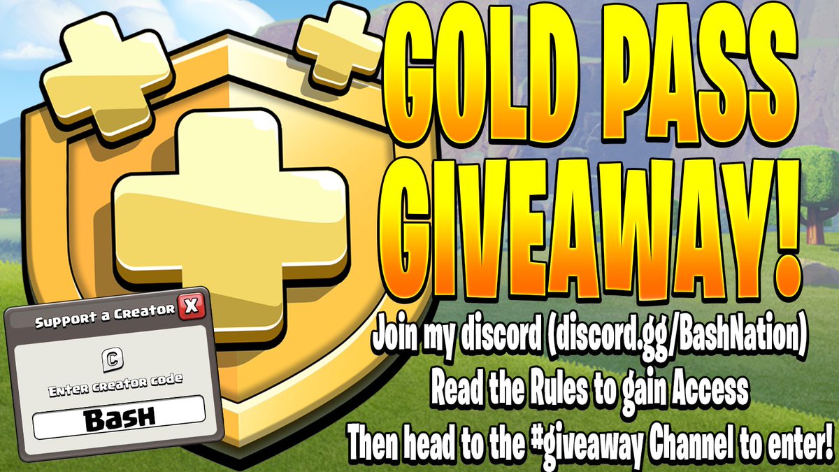 New Giveaway live in my discord! Ends on Sunday.
Made possible by Code Bash! #ClashOfClans #supercellpartner