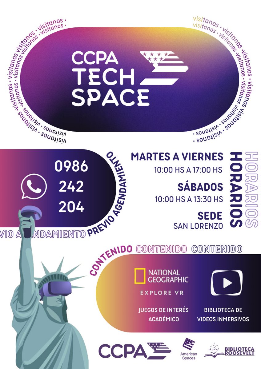 🎮 ¡El Tech Space de nuestra SEDE SAN LORENZO está de vuelta! 🚀
A partir del sábado 25 de enero, el Tech Space de la Sede San Lorenzo reabre sus puertas para ofrecerte una vez más la mejor experiencia en realidad virtual y juegos 360°. 🤩
¡Esta es tu oportunidad! 🔥