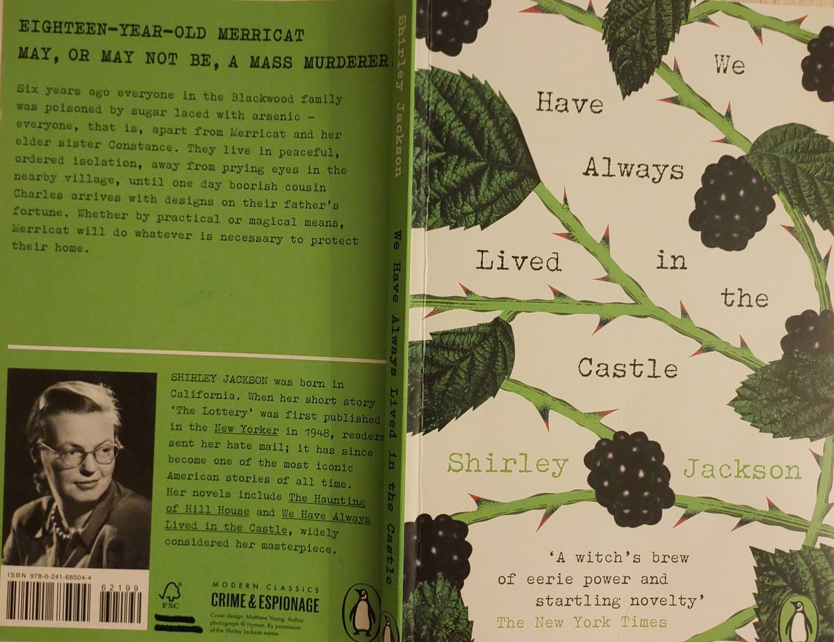 Got this book from my last Secret Santa and loved it since! Do you know it? 'We have always lived in the castle,' by Shirley Jackson ♥️.   Amazing prose!