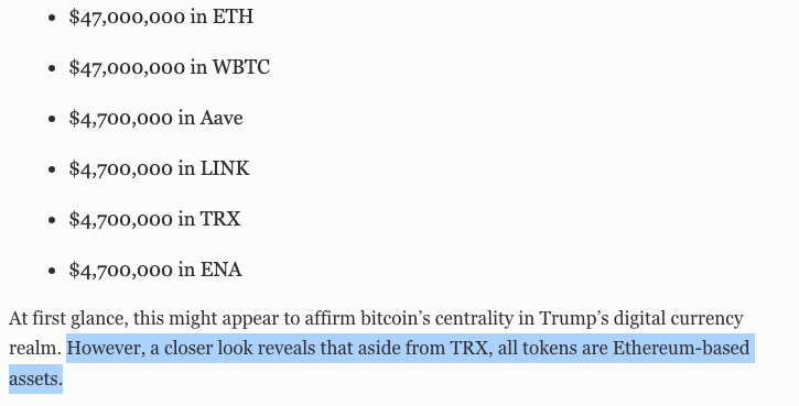 Why The ‘Bitcoin President’ Is Really More Of An ‘Ethereum President’