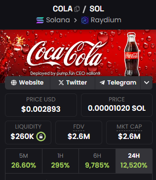 achilless96's tweet photo. @cryptolyxe $COLA might be the next mover 

8hPt6fVt5rsnE6DCbNvw4mjiGUhLKHYq7F4R8xBgBPgo https://t.co/ERt5RWPUsZ