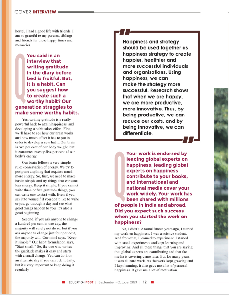 India's Happiness Professor Dr Rajesh K Pillania tweet media