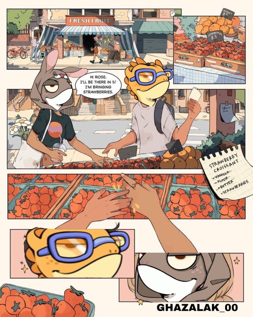 ghazalak_00's tweet photo. story: Jimmy faelt in live in first sight
Wen he was buying strawberries
Hope you like my comic about jummy's love story
#jimmyAdventure
@MelancholyJimmy @852luk @Donnie_eth https://t.co/3XfZsAnYZH
