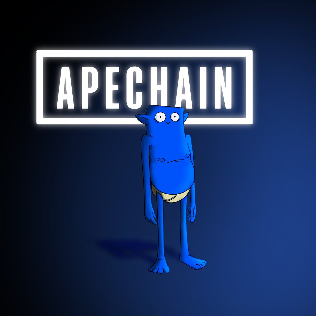 gm blues! our blues world lives on apechain. we know you like apechain, gud chain is blue 💙