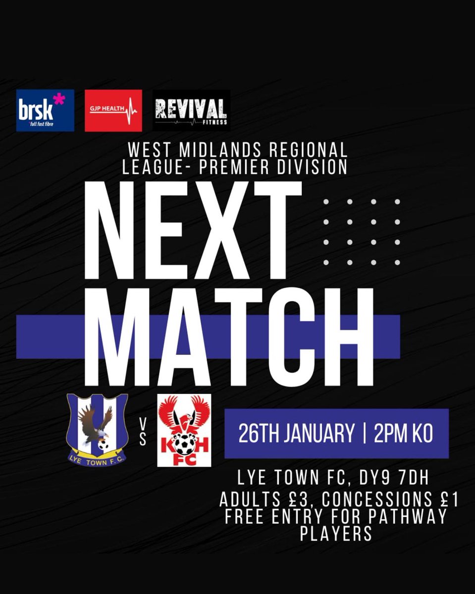 This Sunday!

We are at home Vs <a href="/harrierswomen/">Kidderminster Harriers Women</a> 

2pm KO, food, bar and clubhouse will be open. 

£3 adults, £1 concessions, pathway players free.

<a href="/switchsport/">Switch Sport</a>
<a href="/StourbridgeNews/">Stourbridge News</a>

#uptheflyers