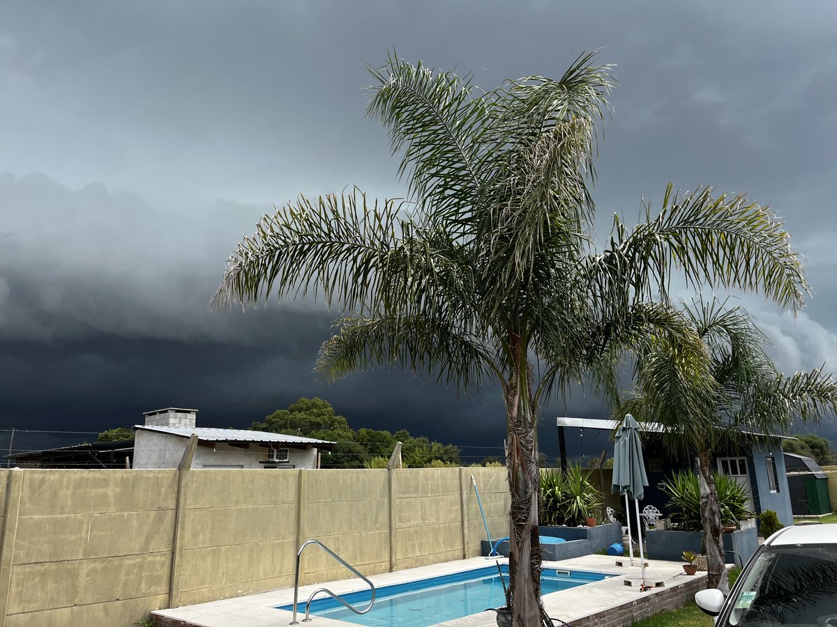 Llega la tormenta a Timbues, Santa Fe