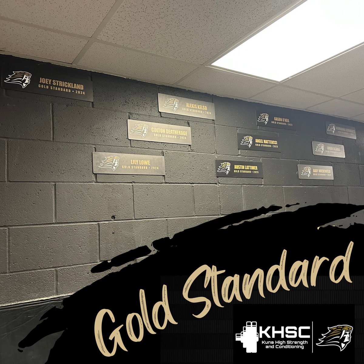 📣GOLD STANDARD📣

Lily Lowe and Joey Strickland are our S1 Gold Standard Award winners!

▶️ Commitment to Athletic Development
▶️ Commitment to Leadership Responsibilities
▶️ Commitment to Kuna Strength &amp; Conditioning

Well EARNED!

#KHStrength #GoldStandard
<a href="/KavemanSports/">KHSAthletics</a>