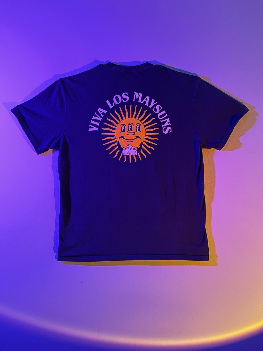 Maysunsband's tweet photo. New merch just dropped! 
$25—available in S, M, L, XL.
DM us to grab yours! https://t.co/VqADF5F2ND