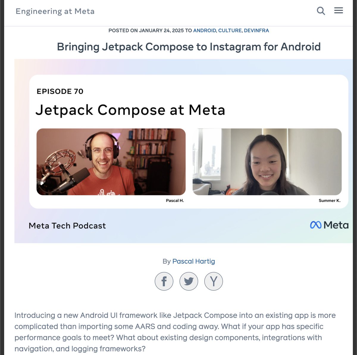 androiddevnotes's tweet image. Bringing Jetpack Compose to Instagram for Android
(engineering.fb.com/2025/01/24/and…)