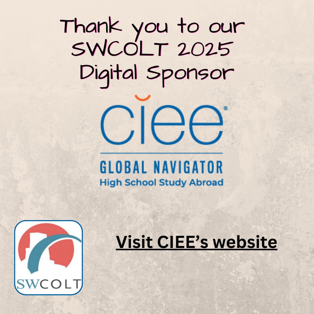 SWCOLT (@swcoltorg) on Twitter photo Have you visited CIEE's website to see how their programs can benefit your high school students? Check out CIEE today: ciee.org <a href="/jraught/">Jocelyn D Raught</a> <a href="/actfl/">ACTFL</a> <a href="/langchatPLN/">#LangChat RELAUNCH</a> <a href="/cieestudyabroad/">CIEE Study Abroad</a> <a href="/AATSPglobal/">AATSP</a> <a href="/AATFrench/">AATF</a> Have you visited CIEE's website to see how their programs can benefit your high school students? Check out CIEE today: ciee.org <a href="/jraught/">Jocelyn D Raught</a> <a href="/actfl/">ACTFL</a> <a href="/langchatPLN/">#LangChat RELAUNCH</a> <a href="/cieestudyabroad/">CIEE Study Abroad</a> <a href="/AATSPglobal/">AATSP</a> <a href="/AATFrench/">AATF</a>