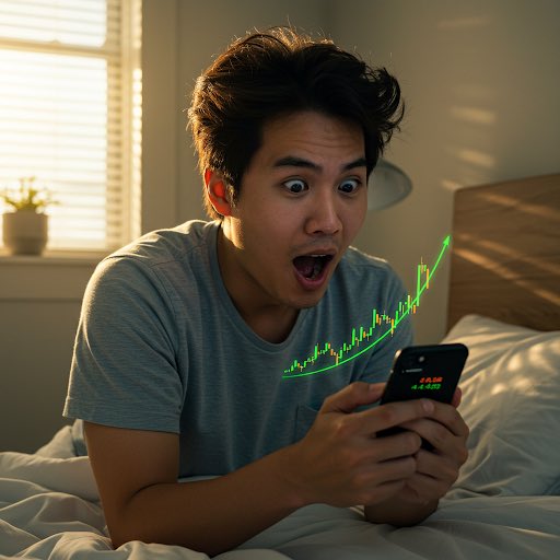 🚀 Woke up feeling like I'm on the moon 🚀  

My crypto just did a 1000x, and suddenly, life's possibilities are endless!

(Okay, okay, this is a dream scenario, but a guy can dream, right?!) 

First-class travel? Dream home? Early retirement?  🤔 

What crazy dreams would YOU