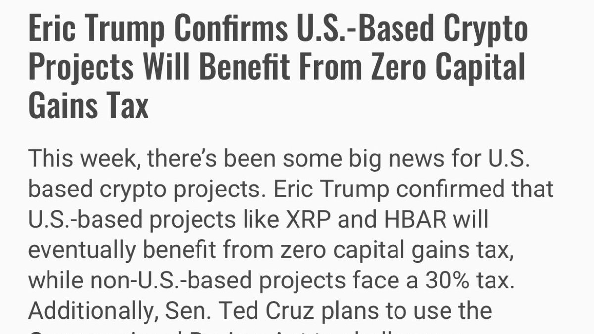 🚨BREAKING: ERIC TRUMP CONFIRMS 