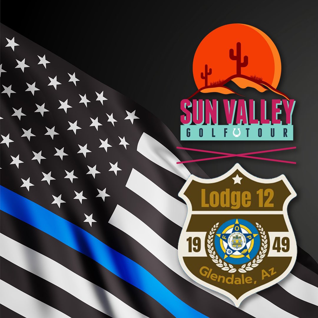 SunValleyGTour's tweet photo. We’re proud to support and partner with the fine men and women of the @GlendaleFOP12 for the 2025 season! 

#arizona #arizonagolf #backtheblue https://t.co/5RGfsXWZs3