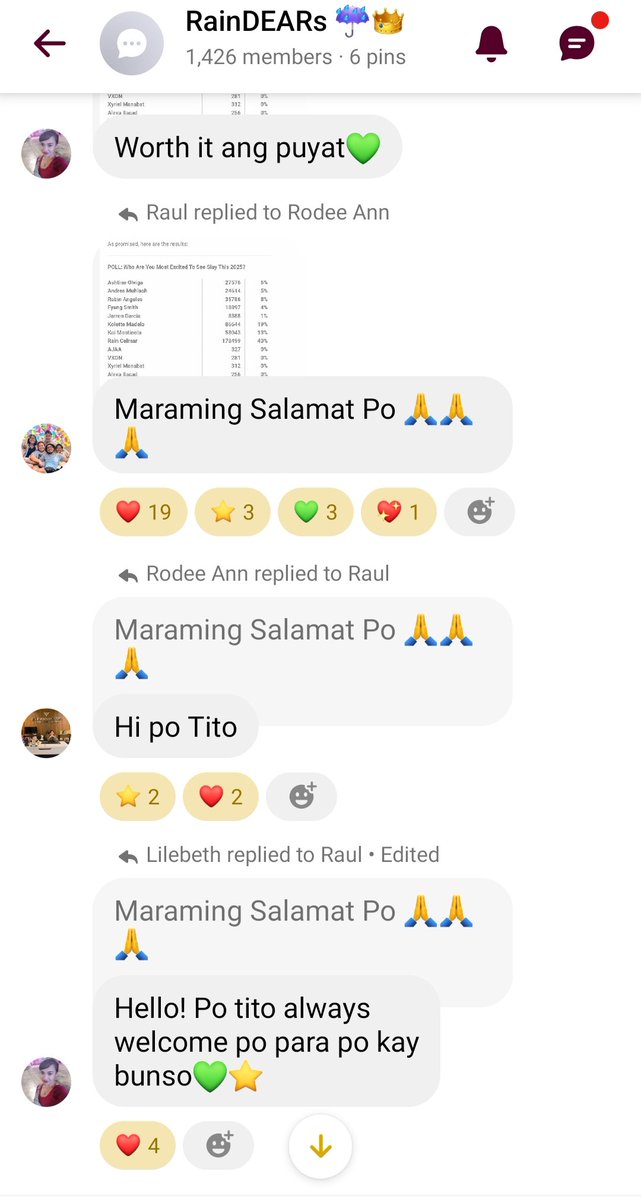 ji_syl's tweet photo. Your welcome poh tito🙏,and congrats to us RaindearS sa mga nag puyat gabi2,at pag kakaisa sa mass voting. Nagbunga ang lahat.

RAIN CELMAR | #RainCelmar https://t.co/16jdn9lTNE
