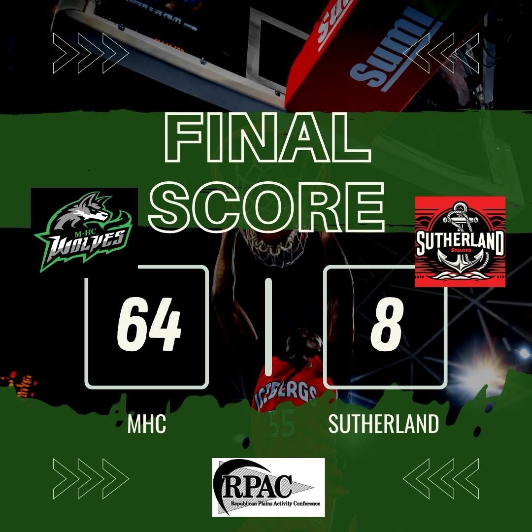 The Lady Wolves defeat Sutherland in the first round of RPAC West competition. They'll play again at 6:00 in Maywood on Monday, January 27th.