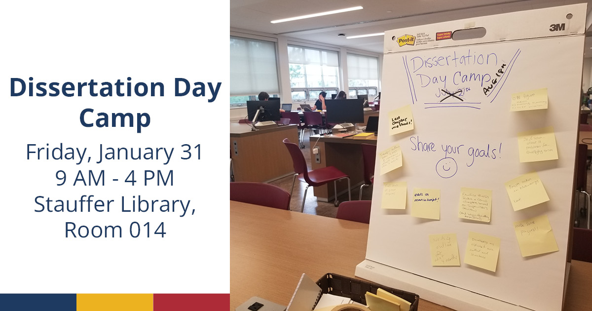 queensgradstudy's tweet photo. Join us next Friday, January 31 for the first Dissertation Day Camp of 2025! Write alongside your peers in a quiet, supportive environment – snacks and drinks included!

Register here: https://t.co/srAqshb85S https://t.co/rrddy9evSW