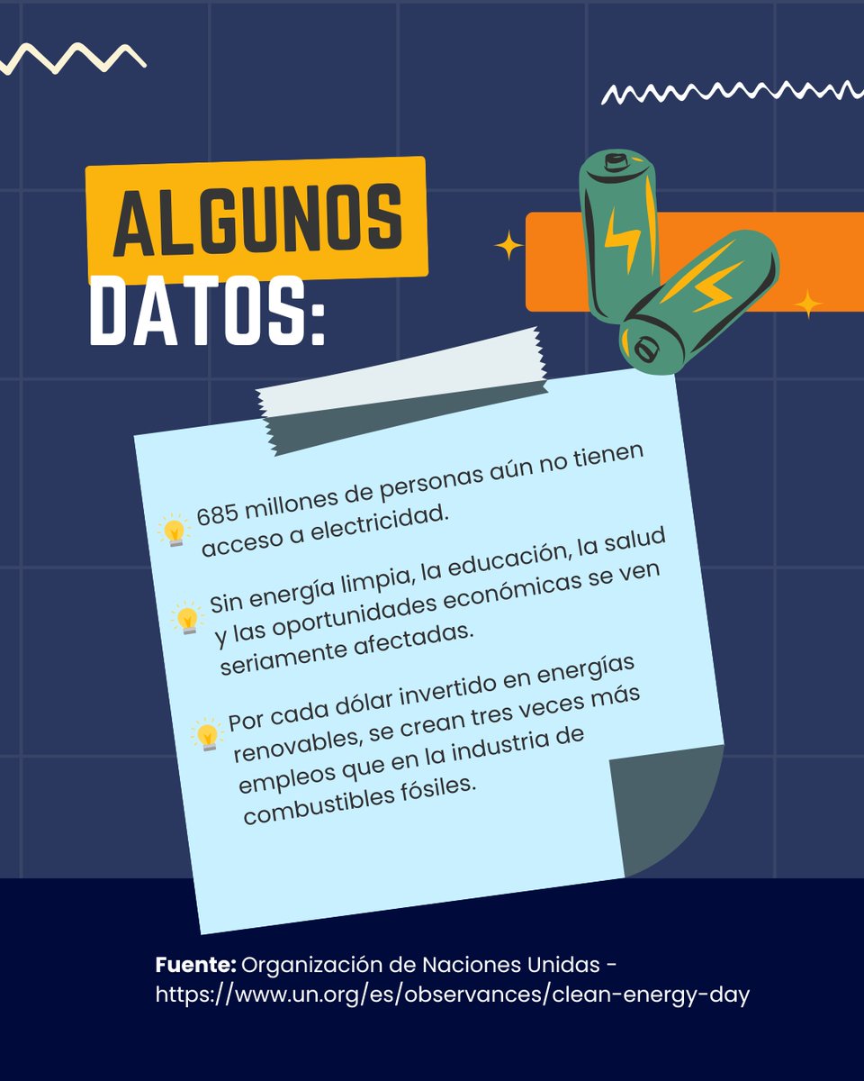 espolfimcp's tweet photo. 🌍✨ Hoy en el #DíaInternacionalDeLaEnergíaLimpia: hacemos un llamado a transformar cómo producimos y usamos energía para un futuro sostenible.

🚀 Sé parte del cambio: Conoce la Maestría en Sistemas de Energía de ESPOL.
📩 Más info: https://t.co/LTaHmfooOA https://t.co/cITOEmSicb