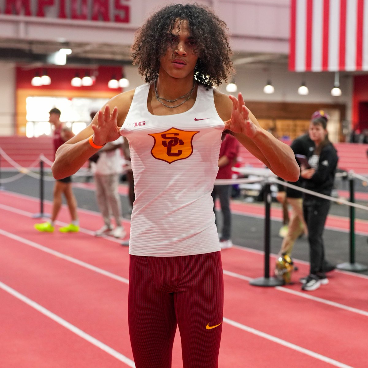 🥈🥉 𝐌 𝐇𝐈𝐆𝐇 𝐉𝐔𝐌𝐏 🥉🥈

<a href="/BallinPalen_/">Brady Palen</a> cleared 2.17/7-1.5 (T-5th in USC history) to place 2nd (first among collegians)

Elias Gerald cleared 2.12/6-11.5 to place 3rd