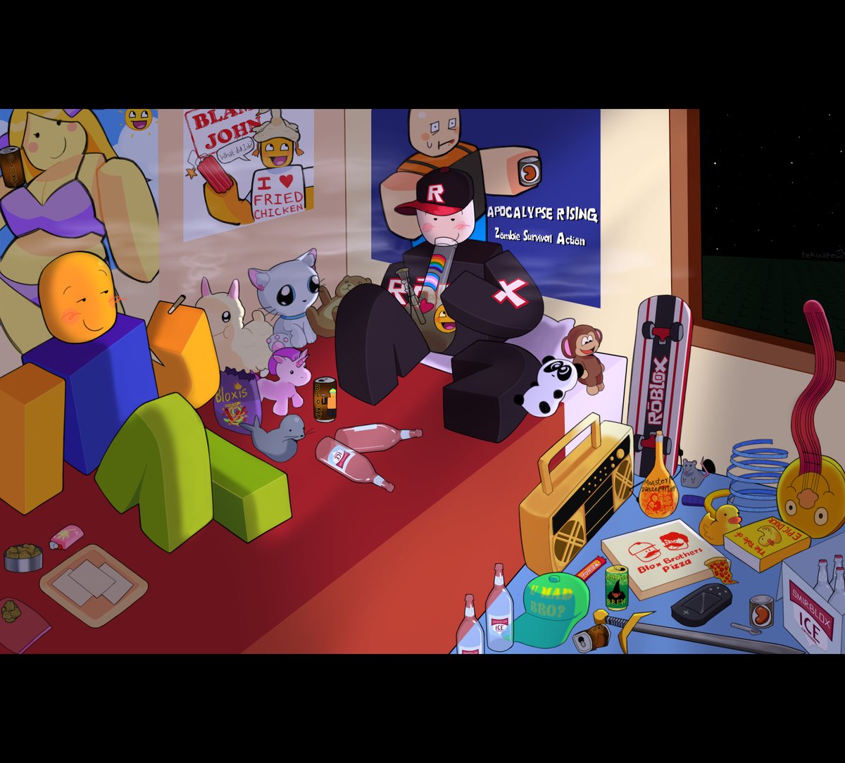 tekuspew's tweet photo. happy home in robloxia #robloxart https://t.co/XWmnMYyCZx