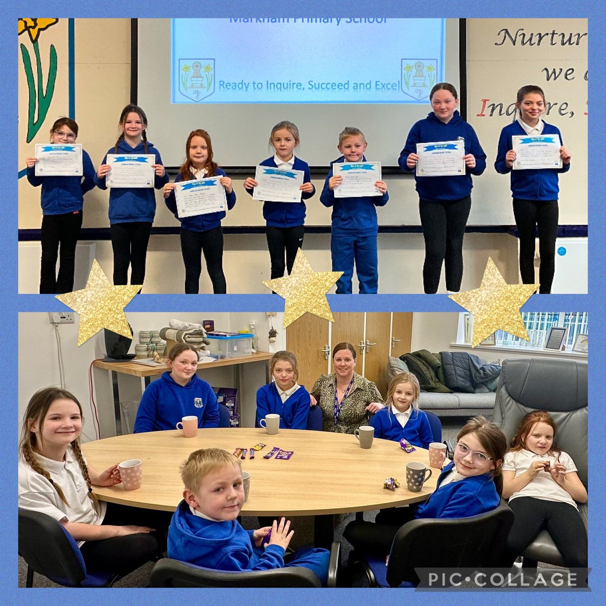 What a super week for our Seren yr Wythnos ⭐ Hard work, 100% effort and proud teachers! Thank you for a lovely afternoon ☕️🍪💙