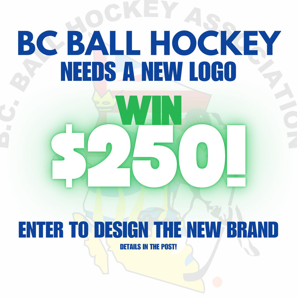 Calling all BC Ball Hockey Creatives! 🎨🏆🥅🏒
Help us design our new logo and win $250!
Over the past year, the BC Ball Hockey has grown tremendously, and it's time for our logo to reflect that! Details: bcbha.com/news.php?news_… 
#BCBallHockey #BritishColumbia #BallHockey