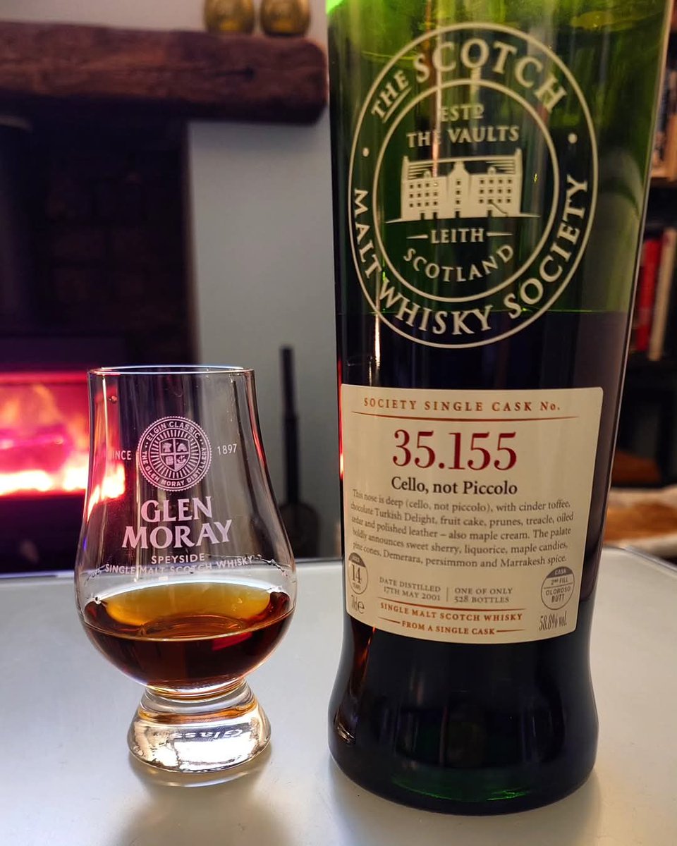 SpiritAndWood's tweet photo. #Whisky experiences should be deep. Cello, not piccolo, if you will - like this @GlenMorayDist for the @SMWSUK. Slàinte all 🥃 https://t.co/fzArFqUu6D