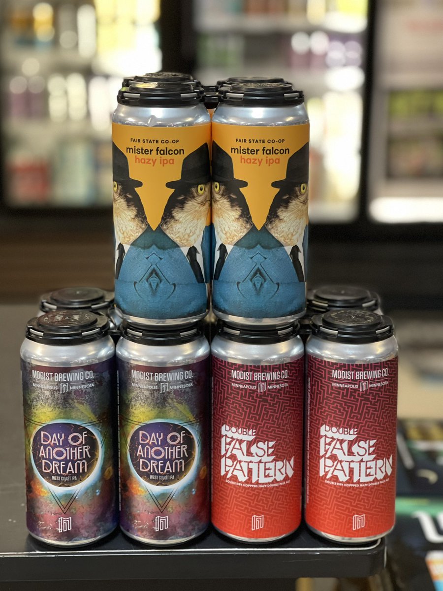 MGM Eagan (@mgmeagan) on Twitter photo Modist is here with Day Of Another Dream & Double False Pattern! Mister Falcon Hazy IPA, FairState/Barrel Theory Collab! <a href="/ModistBrewing/">modistbrewing</a> <a href="/FairStateCoop/">Fair State Co-op</a> <a href="/BarrelTheory/">Barrel Theory</a> Modist is here with Day Of Another Dream & Double False Pattern! Mister Falcon Hazy IPA, FairState/Barrel Theory Collab! <a href="/ModistBrewing/">modistbrewing</a> <a href="/FairStateCoop/">Fair State Co-op</a> <a href="/BarrelTheory/">Barrel Theory</a>