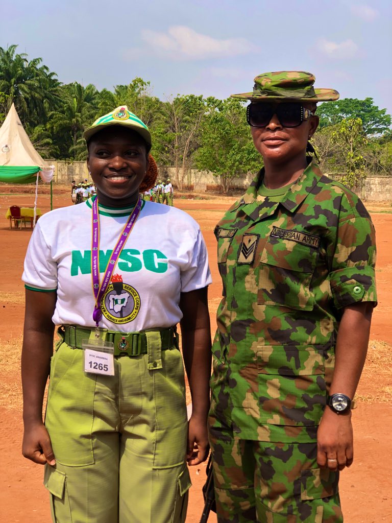 Adeoti_gold's tweet photo. Reporting live from Anambra Nysc camp, Umuawulu.

#Quarterguardcommander Veronica.
#Futabro 
#futaclass23 
#Nyscanambra https://t.co/nrozgEQ4uR