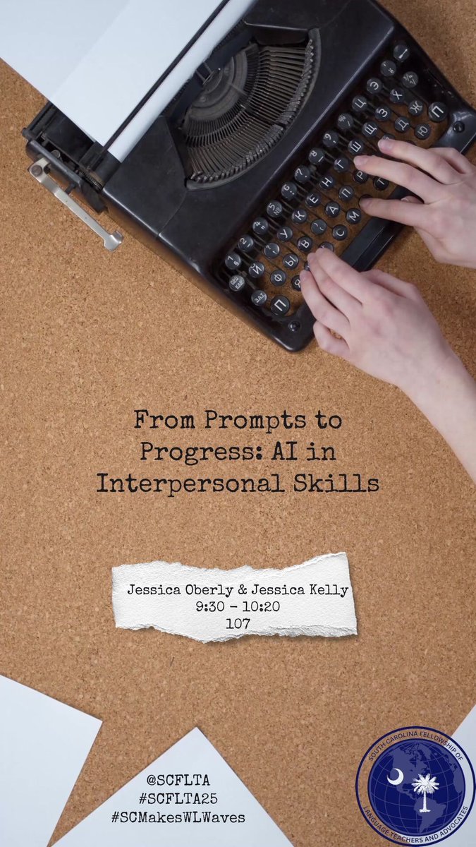 Come check out Round 1 of the sessions about <a href="/GetSchoolAI/">SchoolAI</a> with <a href="/joberlyoberly/">Jessica Oberly</a> and <a href="/SenoraKellyRBHS/">Jessica Kelly</a> #scflta25 #SCMakesWLWaves