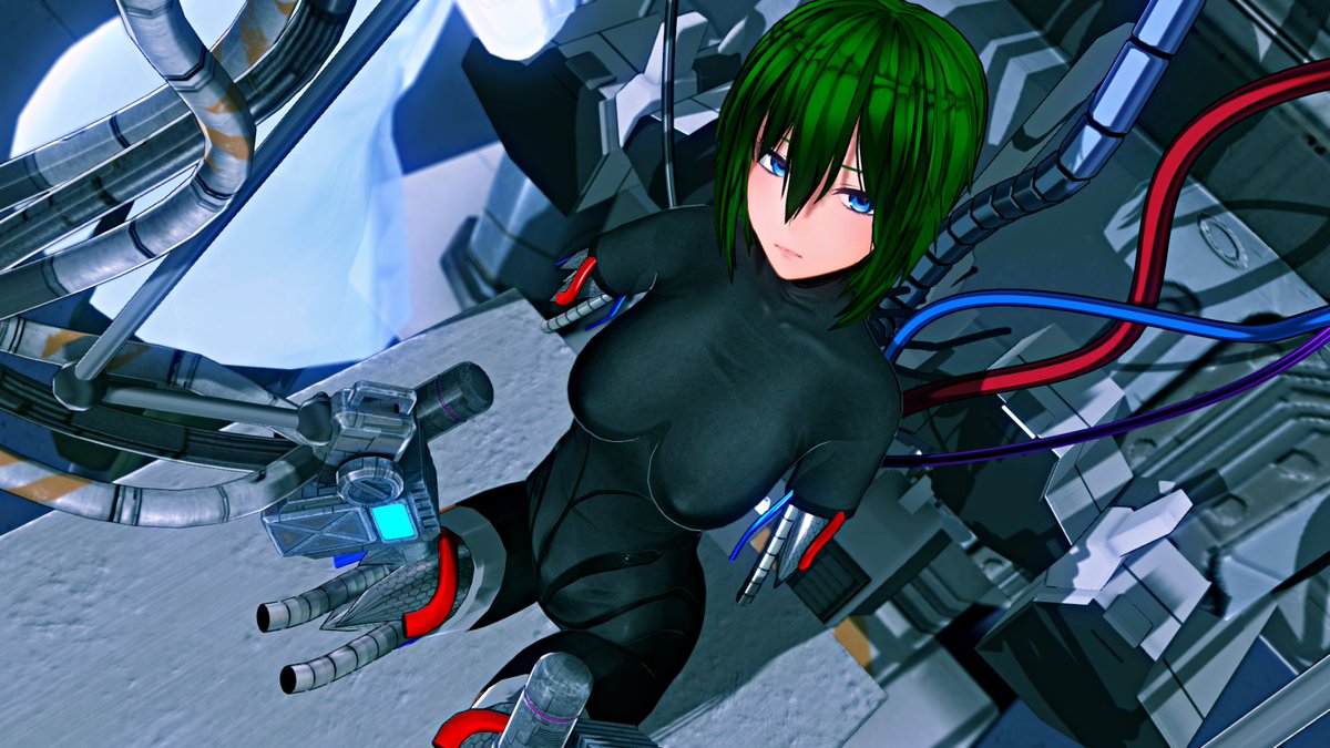 DAICON360's tweet photo. She is a cyborg.    
#cyborg　＃OC　＃メカバレ https://t.co/kp1u4W2GBc