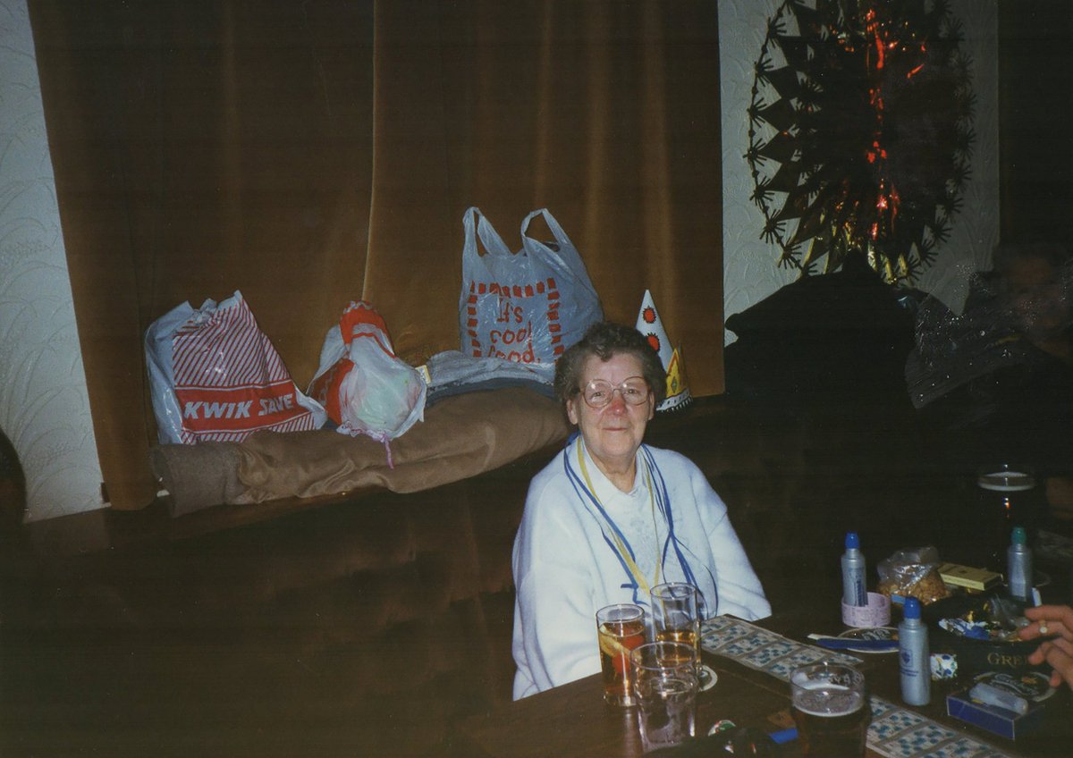 Dorothy at The Star Cycling Club early 1990s. Those heady days of bingo, meat raffle and turns who murdered The Drifters. Where plazzie bags held our winnings and a warm sweater for the journey home.