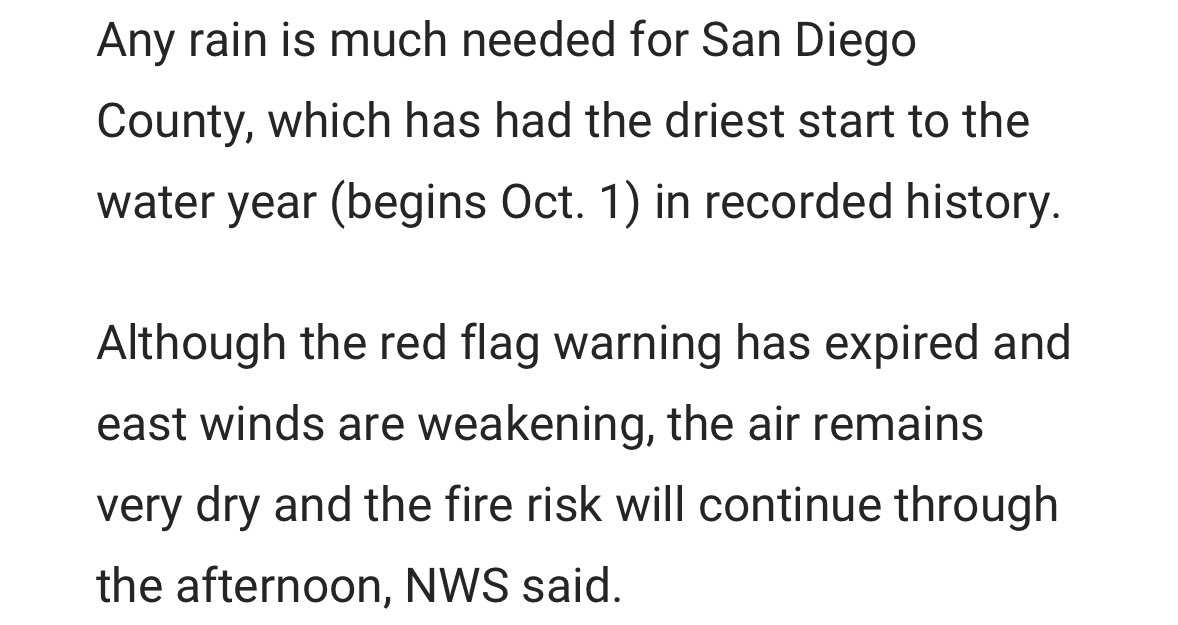MenendezLegacy's tweet image. Rain and snow are expected in San Diego this weekend, bringing much-needed relief. We're also glad the winds are dying down. The fire has been spreading, but we remain calm and hopeful, trusting the firefighters!

#Border2Fire #JusticeForErikAndLyle 

Source: NBC San Diego.