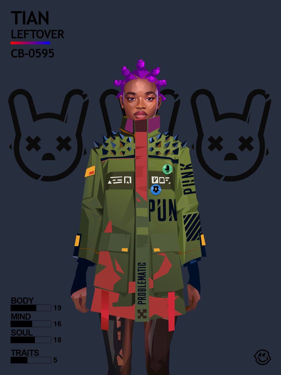 Here’s <a href="/CyberBrokers_/">CyberBrokers</a> leftover Tian (CB#595) in anime style made for <a href="/0xpnktchn/">PNKTCHN 🍌</a> 🙌🏻 how do you think she turned out? ✨