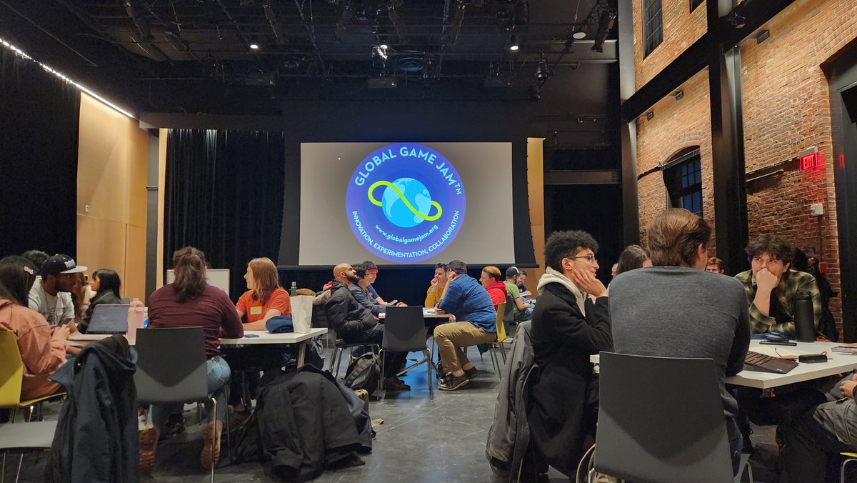 Global Game Jam has begun, and everyone's deep in ideation mode! 

Huge thank you to our sponsors <a href="/igcboston/">IndieGameCollective</a> and @ProjectLivingI2, and to our wonderful host <a href="/FoundryCamb/">Cambridge Foundry</a> for having us!