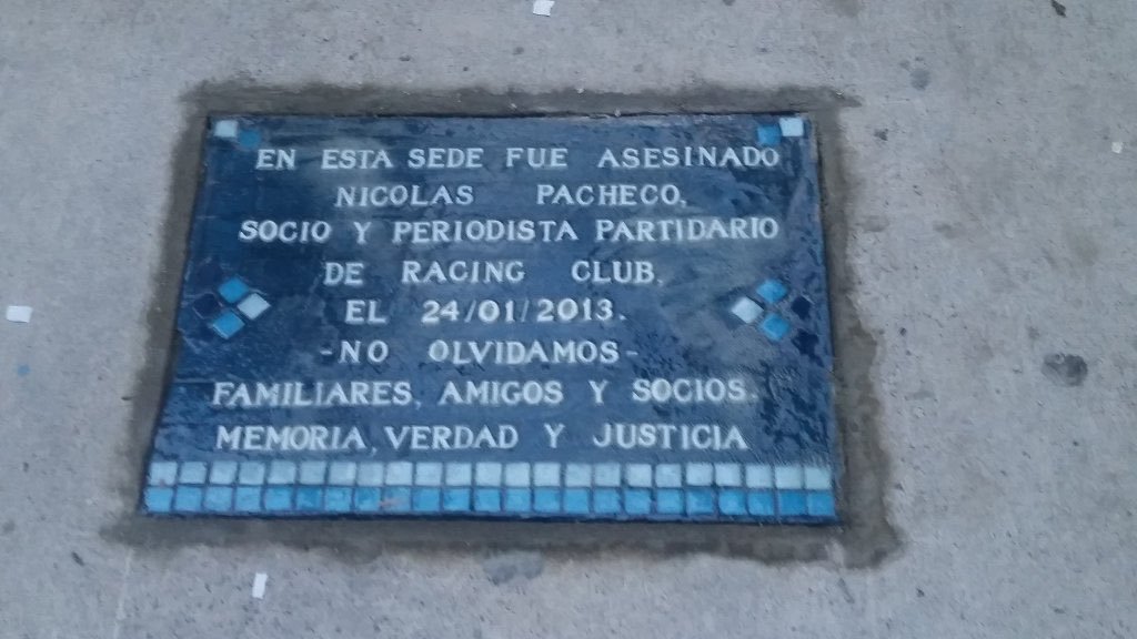 lucianoderacing's tweet photo. #JusticiaPorNicolasPacheco

A 12 años de su asesinato en la sede de Villa del Parque.

@justiciapornico https://t.co/KII0DoLzVy