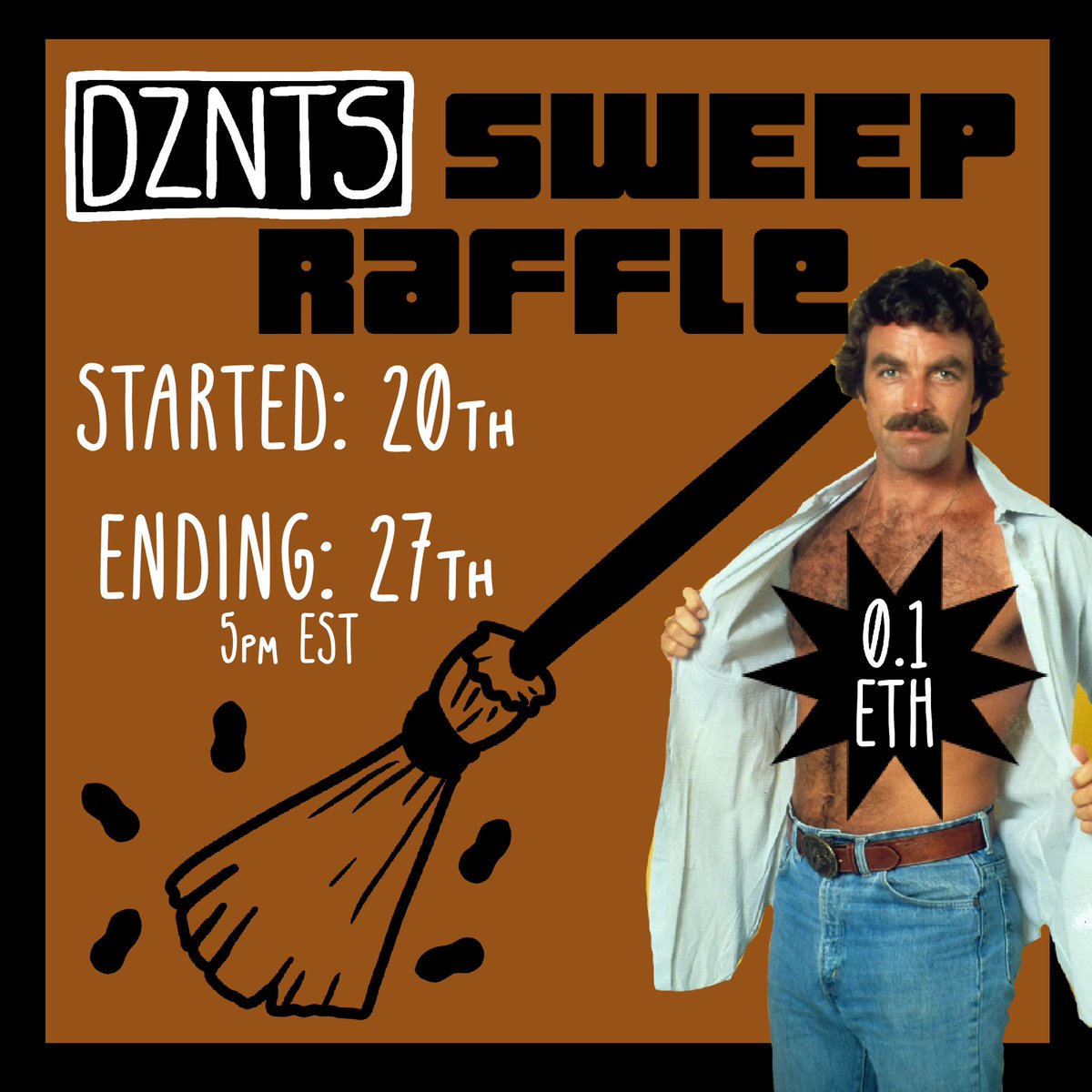 LukeDZ4U's tweet photo. 🔔🔔🔔🔔🔔🔔🔔

SWEEP DZ 🥜
WIN ETH 💰

0.1 ETH UP FOR GRABS 👀

Buy DZ on secondary now and be auto entered into this raffle!

The DZNTS floor is thin!
Let’s clear some up, win some ETH, and put on our happy staches 🥸

👉 https://t.co/mX21jXeIiy
👉 https://t.co/b6EfFvQsTD

 (Anyone that has swept DZ this week so far is been registered)