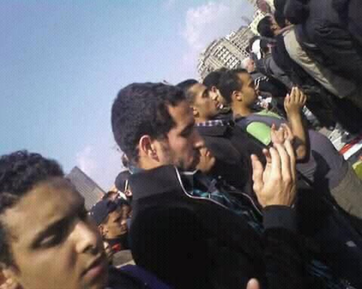 kahrabation's tweet photo. ابوتريكة في ميدان التحرير يوم ٢٥ يناير https://t.co/1H0mi1uNRq