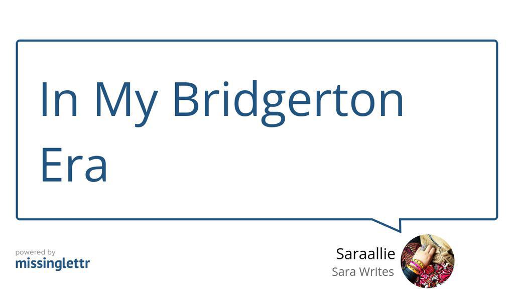 In My Bridgerton Era

Read more 👉 bit.ly/3VNqBlF

#Blog #Bridgerton #BingeWatchNetflix