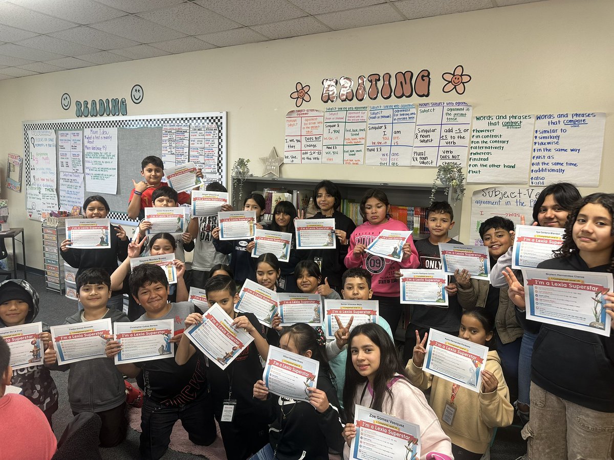 Gabriella Quintanilla (@msquintanilla_) on Twitter photo 📚 Celebrating hard work and dedication! ✨ 🎉So proud of my students for earning their Lexia certificates and crushing their reading goals! 👏🏻 <a href="/SmithES_AISD/">Smith Elementary</a> 📚 Celebrating hard work and dedication! ✨ 🎉So proud of my students for earning their Lexia certificates and crushing their reading goals! 👏🏻 <a href="/SmithES_AISD/">Smith Elementary</a>