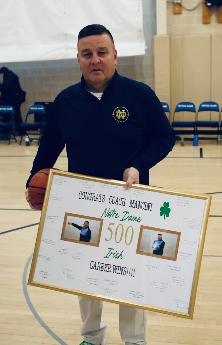 PhSportsDigest's tweet photo. GIRLS BBall: Congratulations!! to @NDVillanova head bball Coach Terry Mancini @okeefe4 for reaching his 500th career win today in @NDA_basketball’s victory over @pcgirlsbb. With this win Notre Dame is 8-0 in #Inter-Ac League 📸📹@lennietollarp https://t.co/lNGbqkrNVv