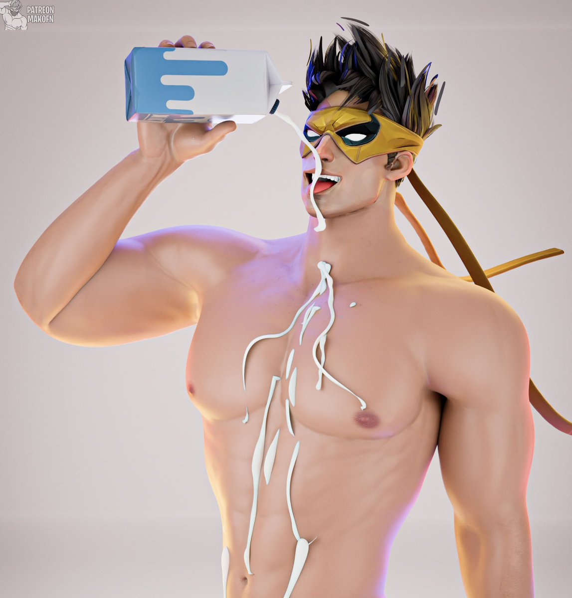 MAK0_NSFW's tweet photo. #IronFist : Do you want milk?

📍Full Version and #WinterSoldier , #Cyclops #Drift available now on my 🅿️4tr3⭕️n

#fortnite #pornite #marvelRivals #r34 #rule34 #gay #muscle #yaoi #porn https://t.co/K6s5ZpQnHX
