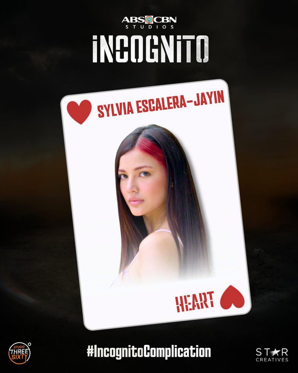 TmJaneDeLeonOFC's tweet photo. π· Star Creatives
βFour aces, the most formidable hand -- nakatagpo na ba sila ng magtataob sa bangka?
Catch them at #INCOGNITO, airing 8:45PM on Kapamilya Channel, Kapamilya Online Live, A2Z, Jeepney TV, and TV5. π‘
#IncognitoComplication #JaneDeLeon #JDL https://t.co/qI7ayB5yuD