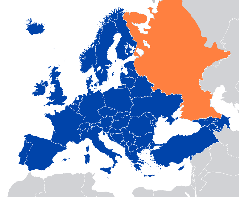 intermarium24's tweet photo. Ok fixed 

Blue - EU
Orange - Demilitarized zone https://t.co/4ZeGusCFDf