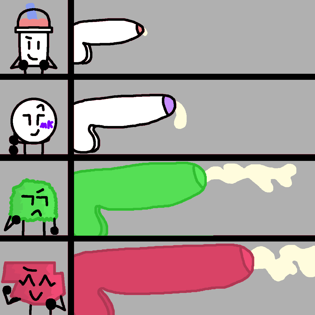ISupposeItsMark's tweet photo. // Cock Chart, Cum

have an updated cock chart of some of my OCs!~
(from top to bottom, Slushy, MK Ball, Green Mica, and Rhodochrosite)
which one would you want to get fucked by?~

#oscnsfw #nsfwosc #nsfwart #nsfwtwt #nsfwoc #nsfw https://t.co/wf2CNmZnTA