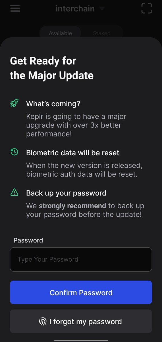 .<a href="/keplrwallet/">Keplr Wallet 🔭</a> mobile update is on the way 👀 after this update app will work super fast ⚡