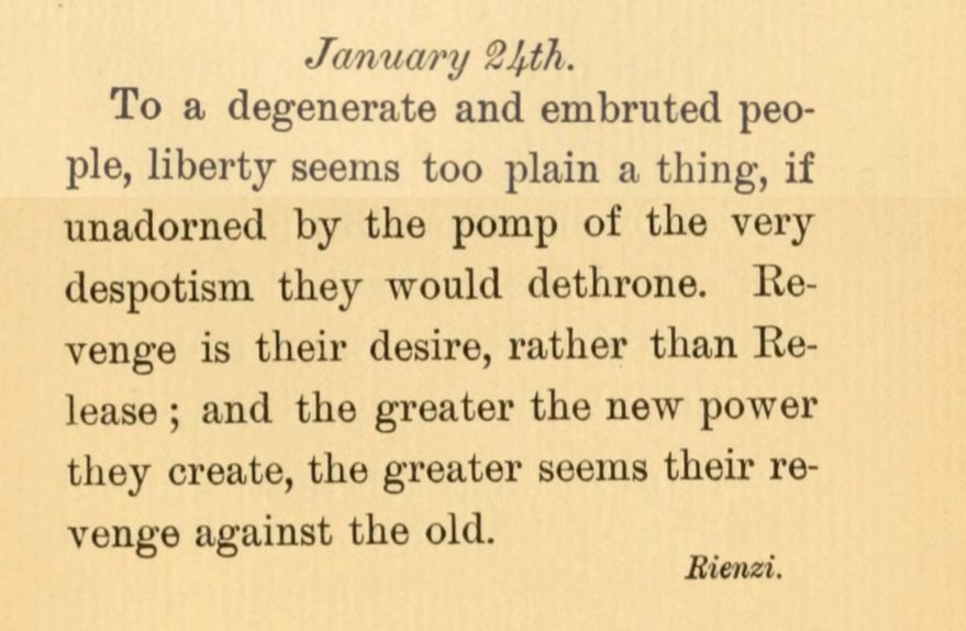 Wisdom for today from 1835 by Edward Bulwer Lytton.