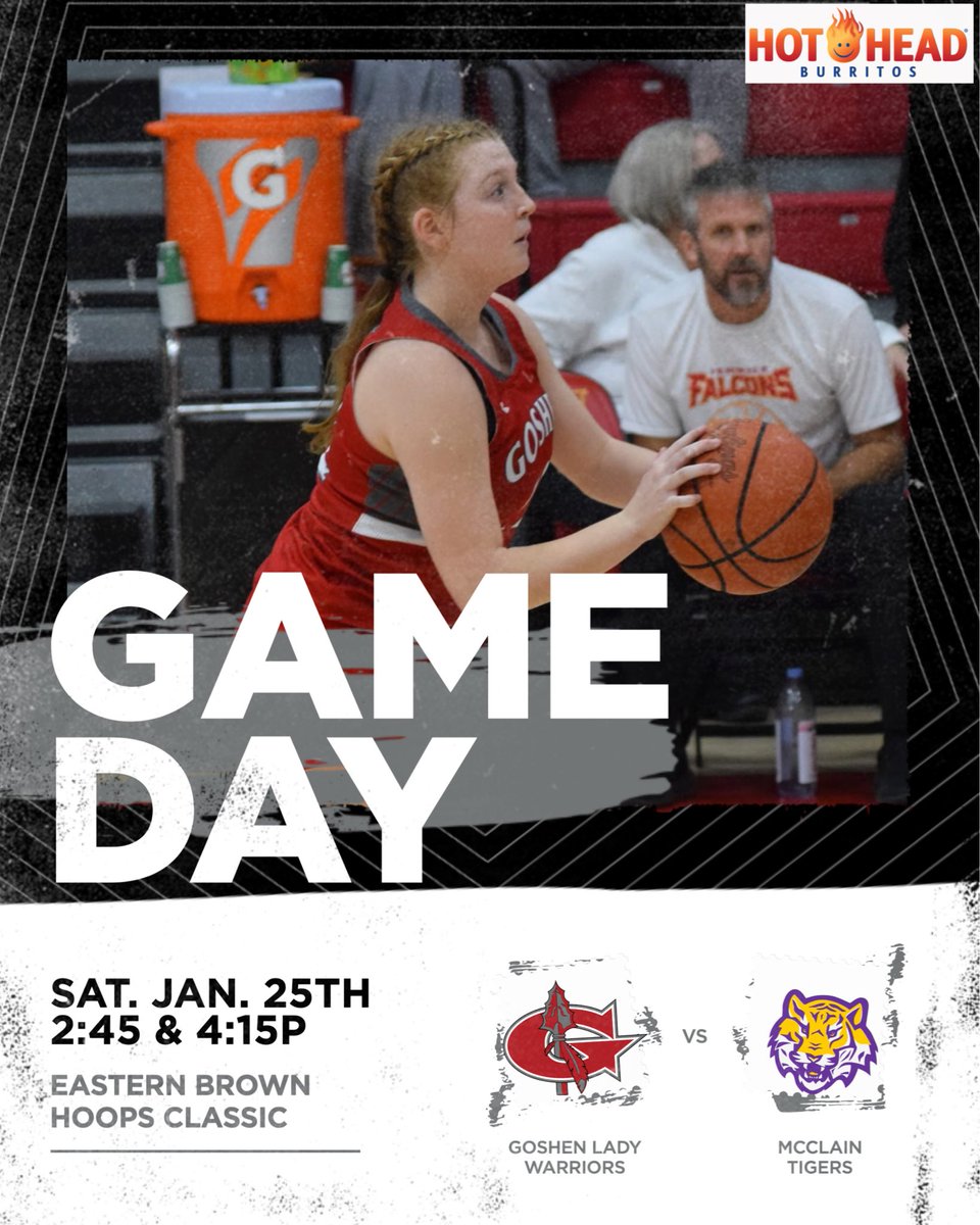 G_Lady_Warriors's tweet photo. Lady Warriors back in action on Saturday at the Eastern Brown Hoops Classic. Varsity plays at 2:45 vs. Greenfield McClain (15-1). JV plays Fayetteville at 4:15. Come out and support. Warrior up! https://t.co/RMkxtgQ4gI
