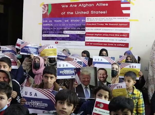 P1_P2_SIV's tweet photo. Afghan allies have always stood by America, but now, after years of loyalty, we are left stranded in Pakistan. We deserve a chance to start anew. We call for an exception to the USRAP pause for Afghan allies. #Save_Afghan_Allies_P1P2 https://t.co/lNUwiCmNPG