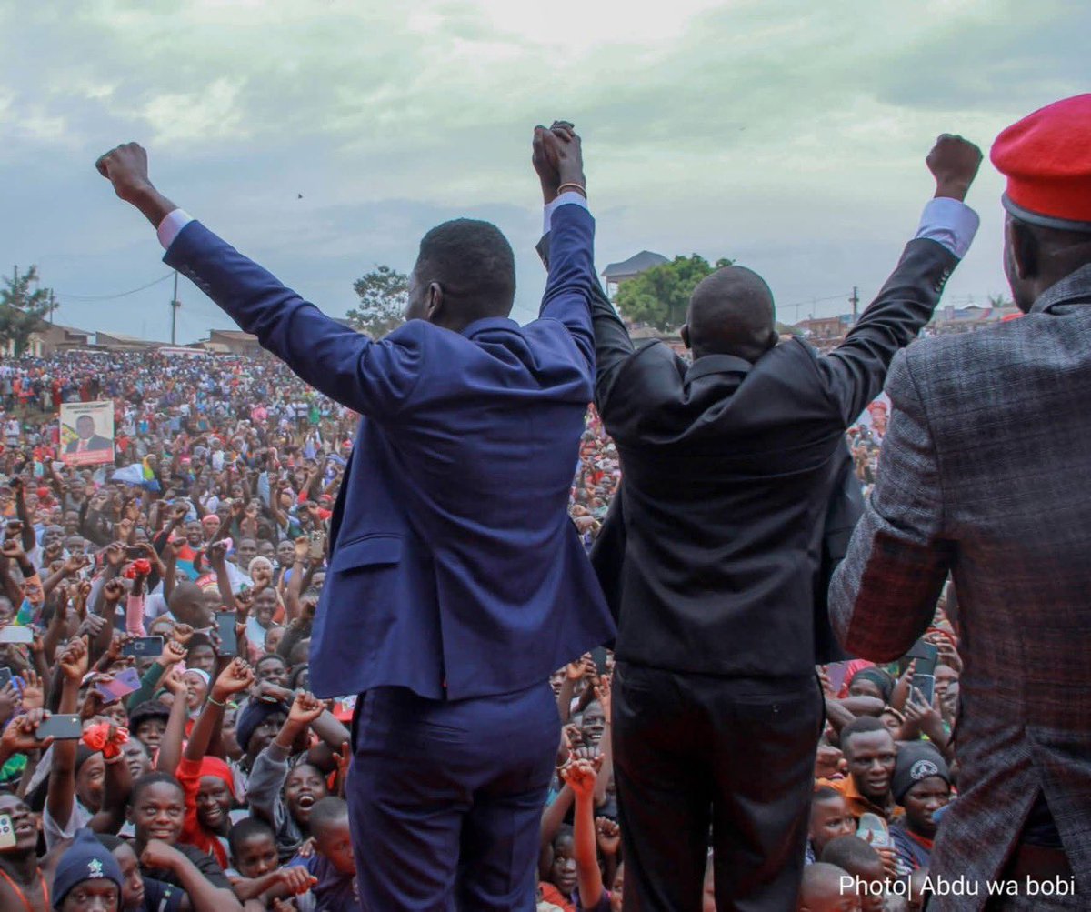 HEBobiwine's tweet photo. We spent the day in BUTAMBALA where we attended Jummah prayers and later had a home-coming rally organised by the @NUP_Ug  Deputy President for Buganda, Hon. Muhammad Muwanga Kivumbi. I thank our people who came out in thousands to receive us and listen to the revolutionary message. Very grateful to all leaders who joined us as we received our new Deputy President and prayed for him as he embarked on this very important role. 

#PeoplePowerOurPower